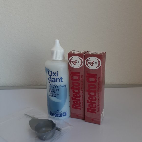 RefectoCil Professional Set Eyelash Eyebrow Tint Cream Dye Henna RED 4.1 - Picture 5 of 5